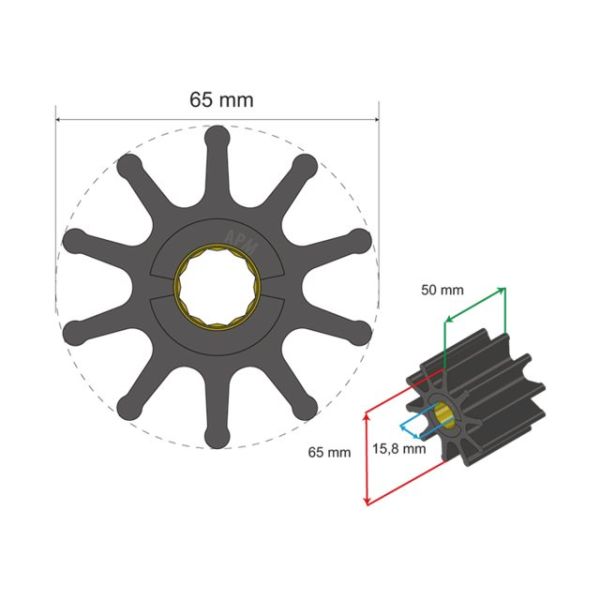 Premium Impeller nr. 06-02-023