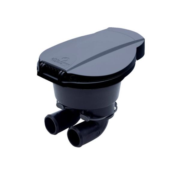 Bilge pump manual flush mount black