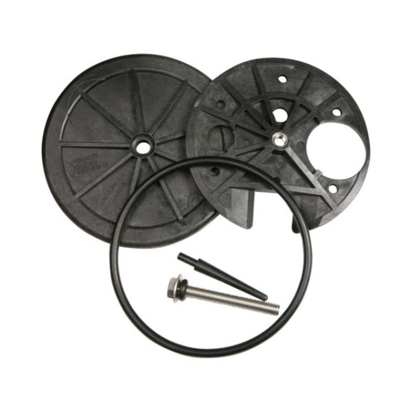 Inspection lens ø115mm with hole