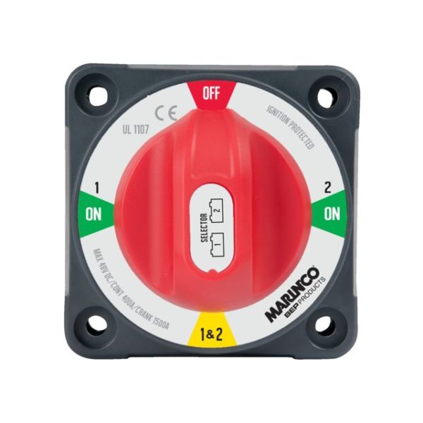 Battery switch on/off/1/1&2 surface-mounted & flush-mounted