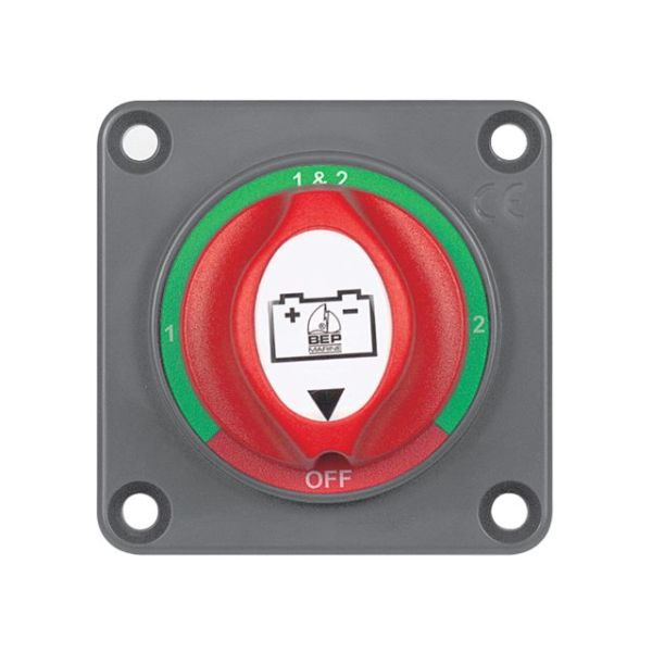 Battery switch panel mounting on/off/1/1&2