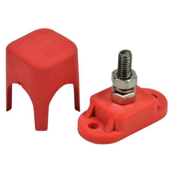Power clamp 6mm stud red