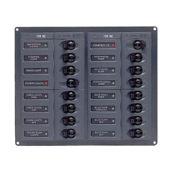 Circuit breaker panel 12V 16-way