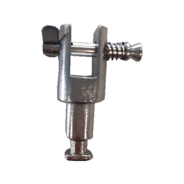 Stainless steel bimini holder for oarlocker