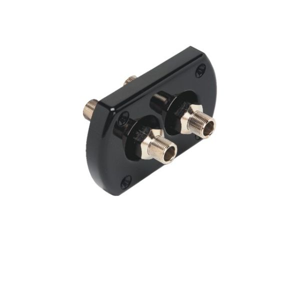 Doppelte R9B-Decksdurchführung mit schwarzen Beschlägen