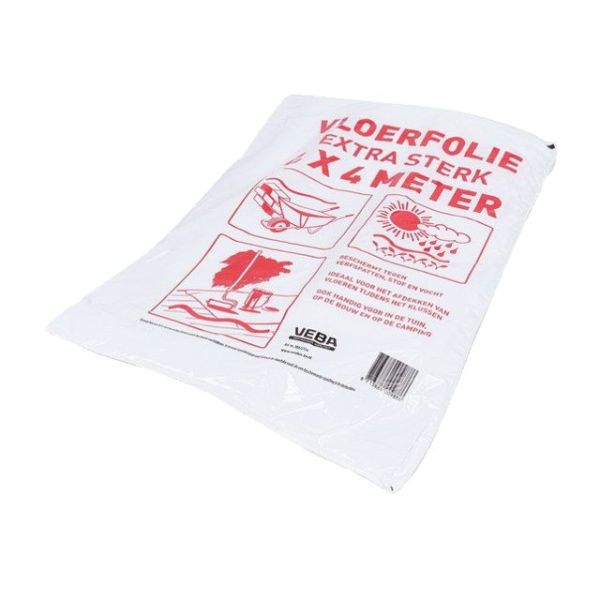 Extra starke transparente Abdeckfolie 4x4m