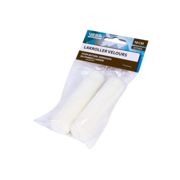 Velvet paint roller 10cm (2 pieces)