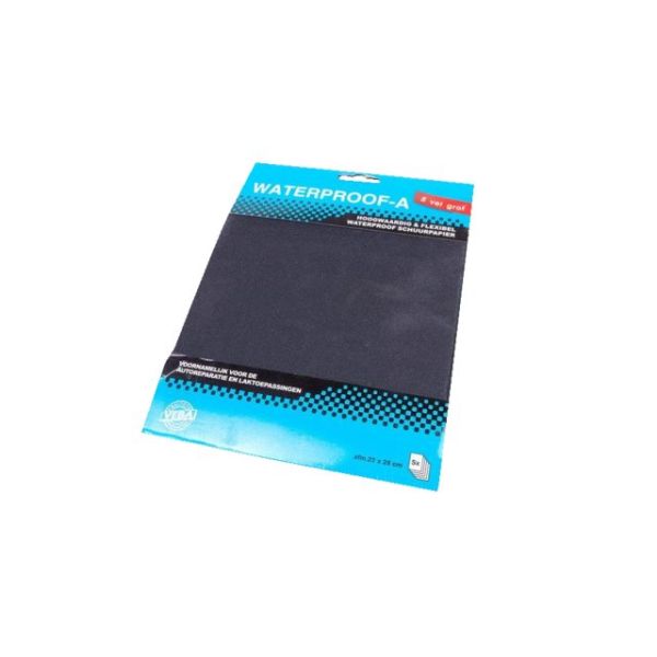 Schleifpapier wasserfest grob (5 Blatt)