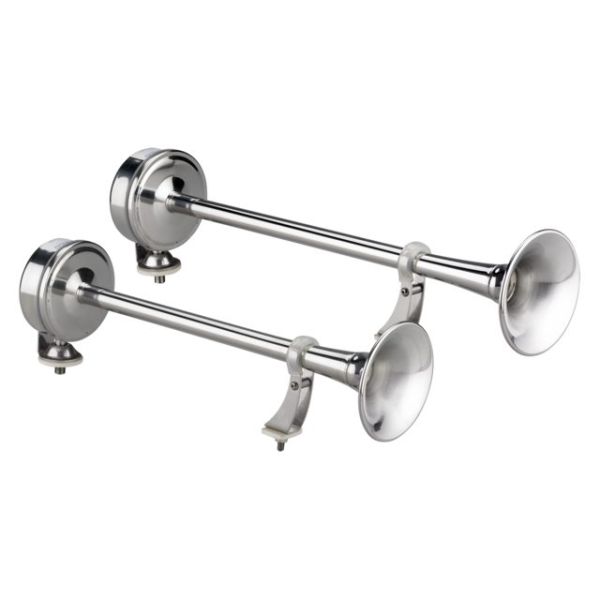 Hupe Edelstahl 400/470mm 24V doppelt