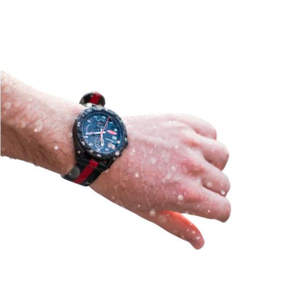 Clear Start Analoge Segeluhr 43mm Rot/Schwarz