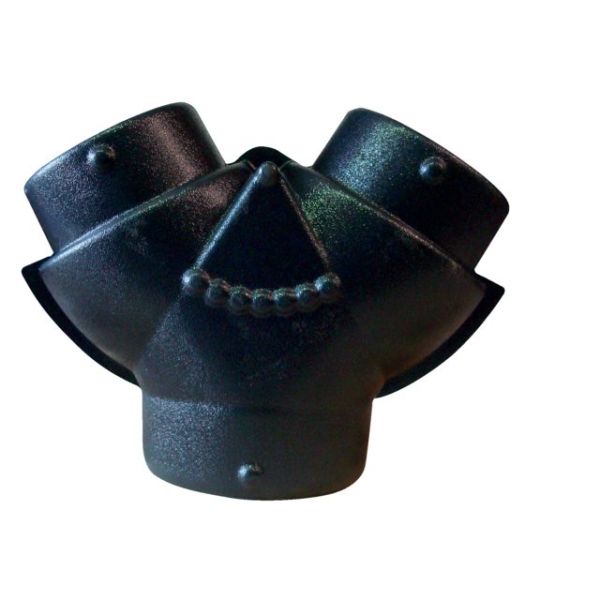 Y-splitter air duct 1x100mm 2x100mm