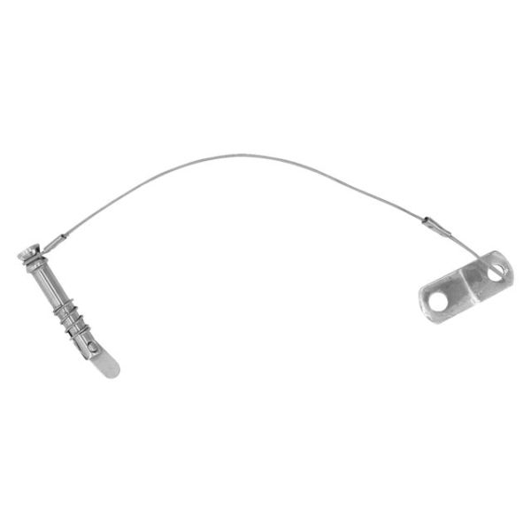 Dropnose pin RVS met kabel en montageplaat