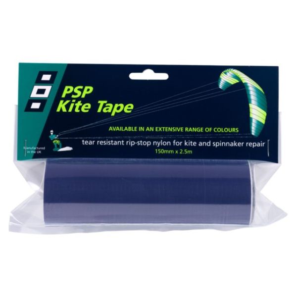 Kite tape 150mm 2.5m donkerblauw