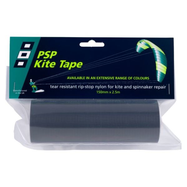 Kite tape 150mm 2.5m houtskool