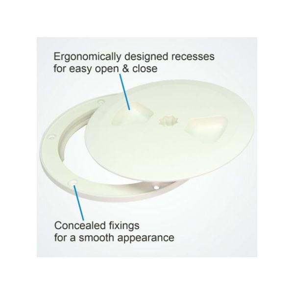 º Inspectieluik 150mm wit