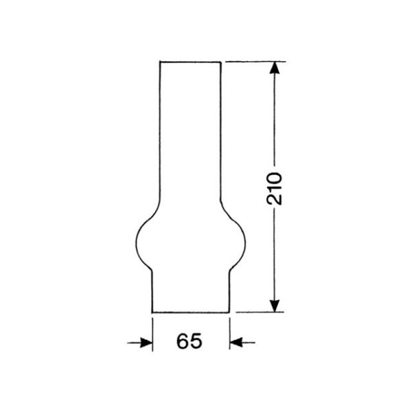 Lantern glass 20 lines 21cm