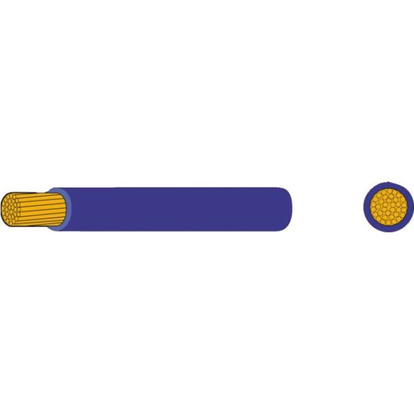 Thin-walled mounting cable 1.5mm² blue