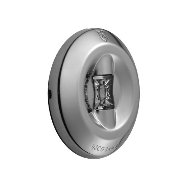 Zaunleuchte LED Aufbau Edelstahl rund