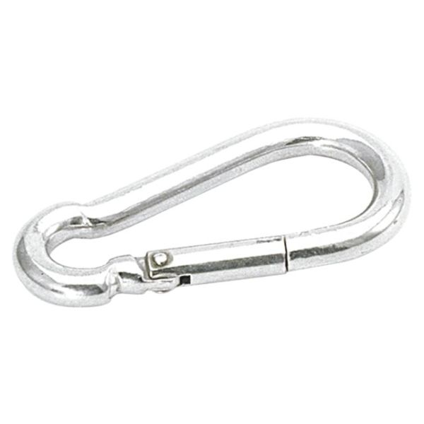 Karabijnhaak met knik 60mm