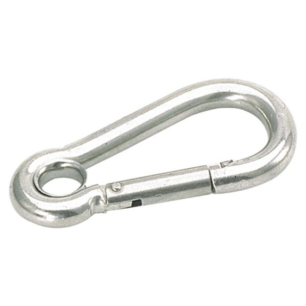 Karabijnhaak met oog 50mm bulk