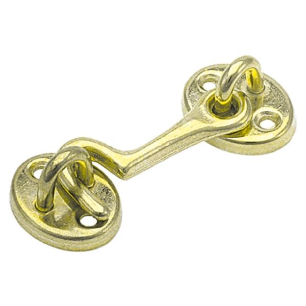 Cabin hook 2 brass 62mm