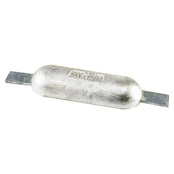 Rumpfanode Aluminium mit Streifen 1,00kg 200x70x25mm