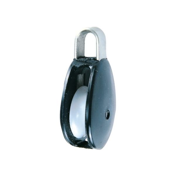 Flaggenleinenblock Nylon schwarz