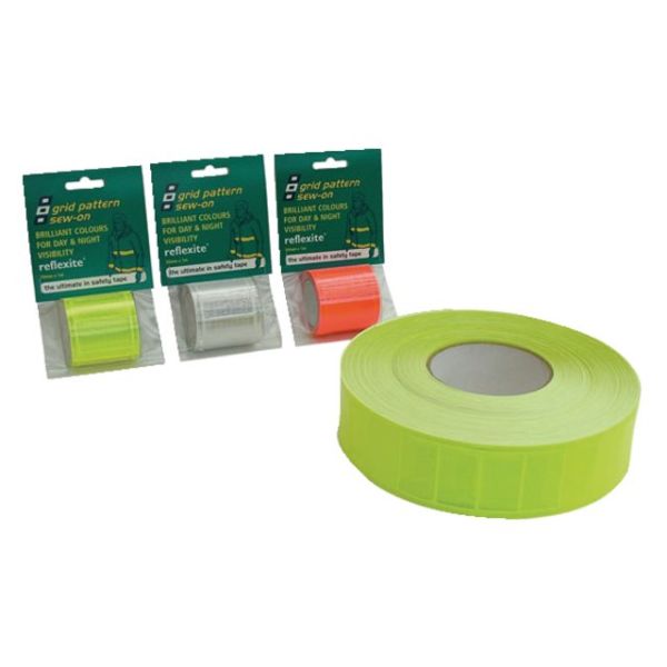 Reflecterende tape red/orange 50mm 1m