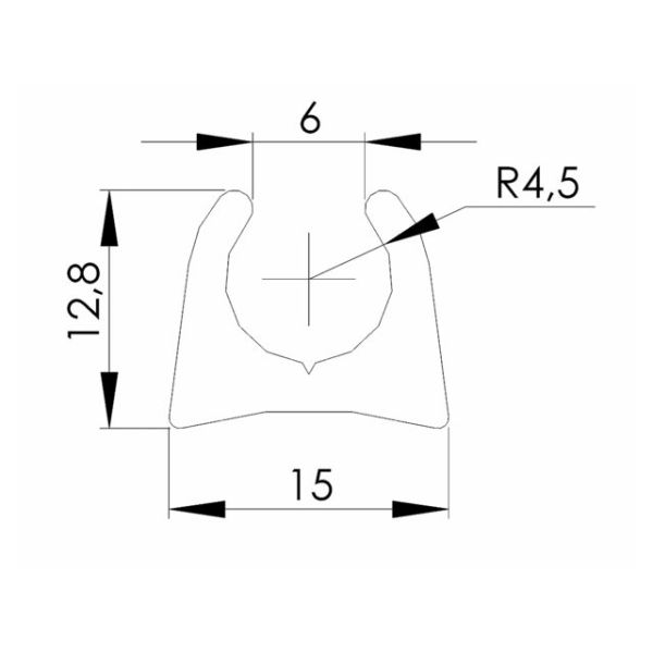 º rail for bimini/lazy jack flexible