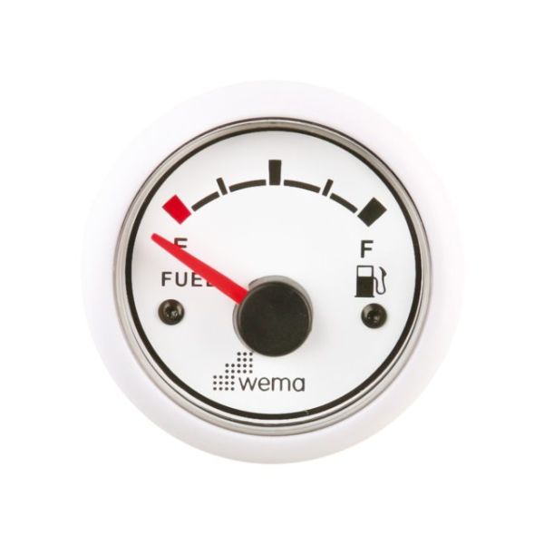 Tank gauge fuel white