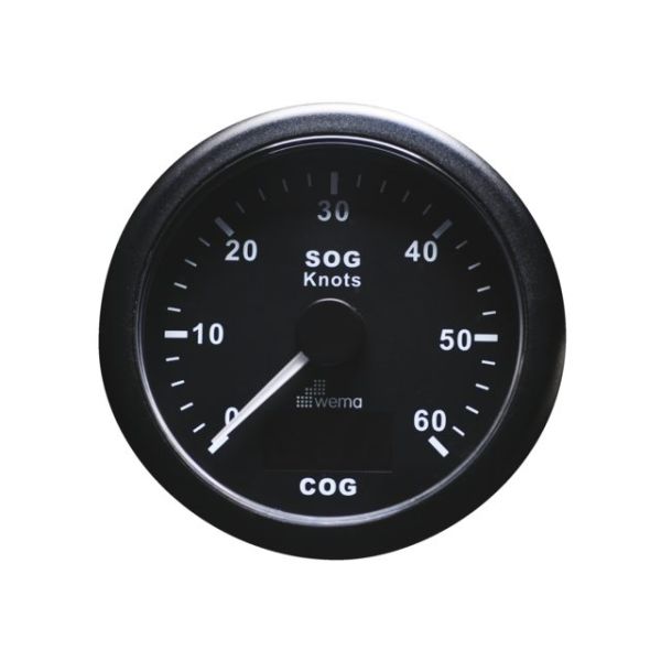 GPS speedometer black 60kn/110km