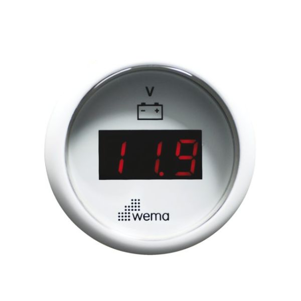 Voltmeter LED white