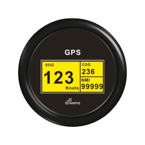 GPS speedometer digital black