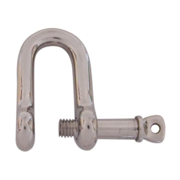 D-shackle stainless steel captive pin 8mm