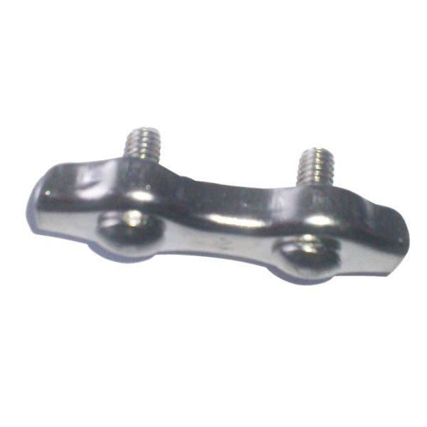 Edelstahl Drahtseilklemme 5mm flach