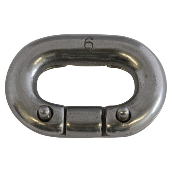 Ketting verbinder rvs 6mm
