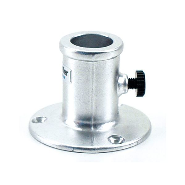 Fahnenmasthalter gerade Aluminium 16mm