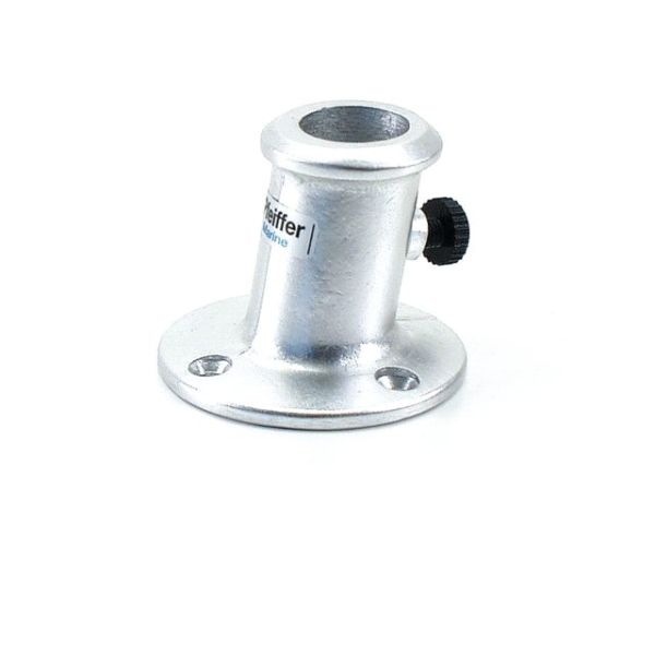 Fahnenmasthalter schräg Aluminium 25mm