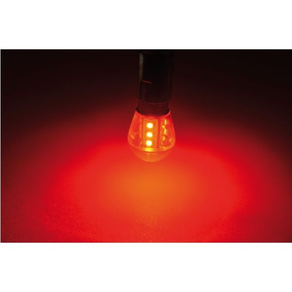Led lamp led15 10-30V BAY15D red