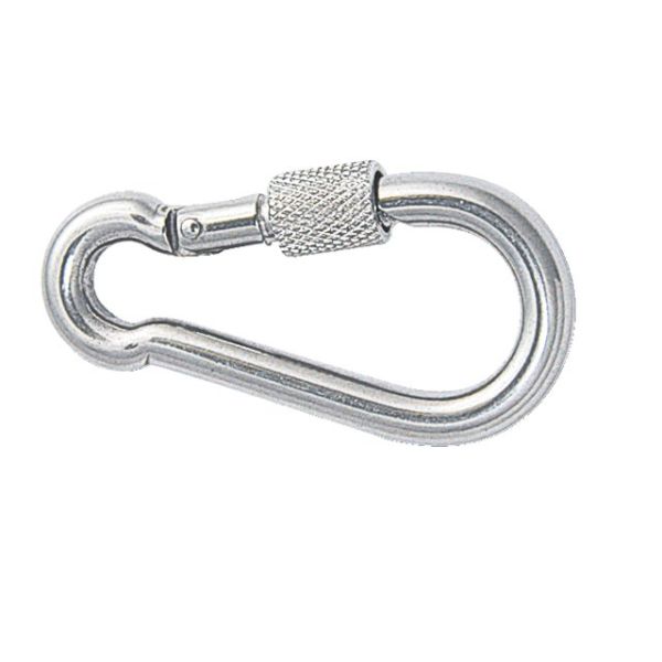 Karabijnhaak met borg 100mm