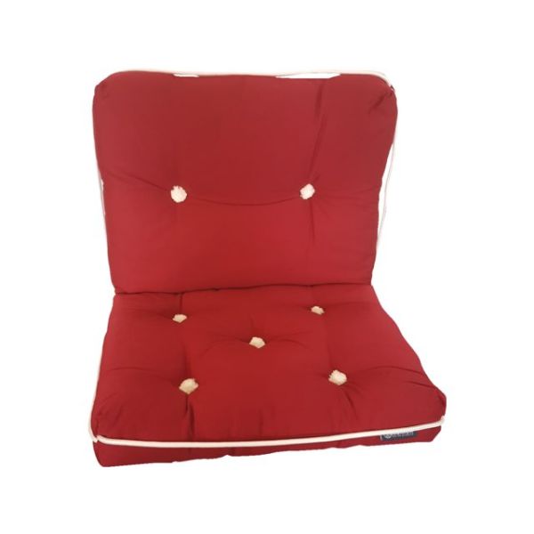 Kapok Kissen bordeaux doppelt