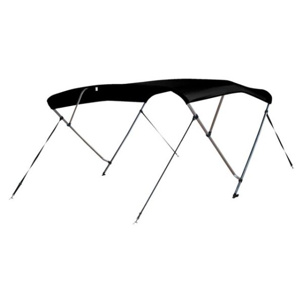 Bimini top deluxe 3 boog 183x155-168x117cm zwart