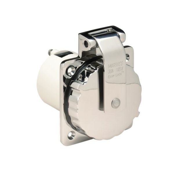 30A 125V Easy Lock Inlet SS with Enclosure