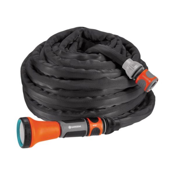 #Gardena Textilschlauch Liano 13mm Set komplett mit Brause 15mtr