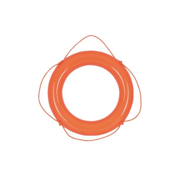 Reddingsboei pvc oranje 60cm met oranje lijn