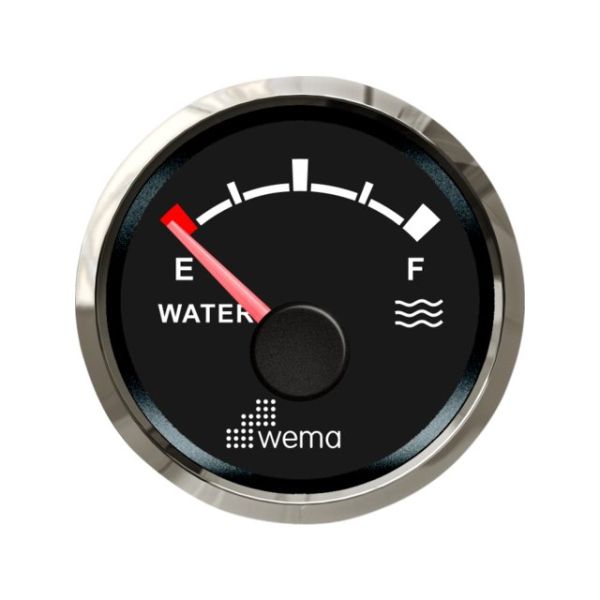 Silver Series Tankanzeige Wasser NMEA2000 schwarz