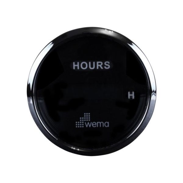 Silver Series Stundenzähler schwarz