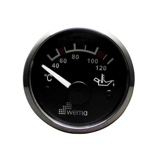 Silberserie Öltemperatur schwarz