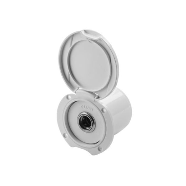 Box mit Schnellkupplung für abfließendes Wasser