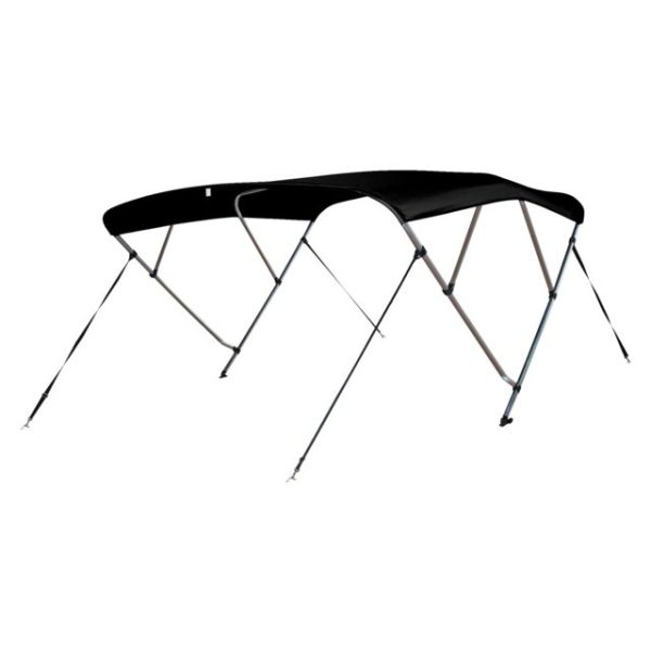 Biminitop deluxe 4 boog 240x231-243x137cm zwart